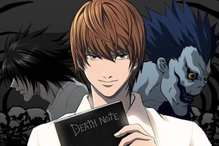 Death Note Notizbuch mit Light, L und Ryuk