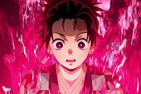 Fähigkeiten in Demon Slayer Kimetsu no Yaiba Tanjiro mi roten Flammen