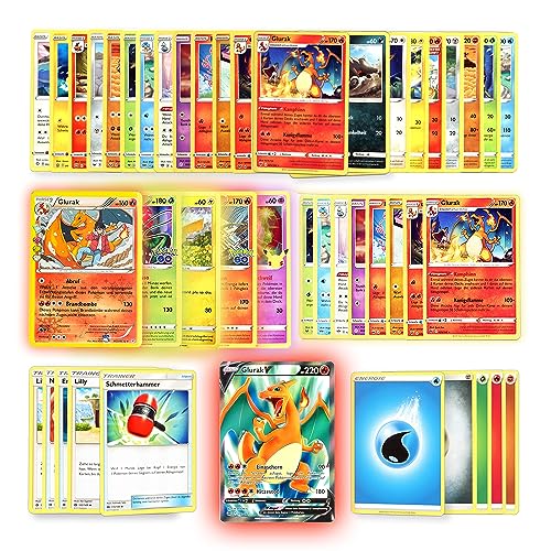 50 Pokemon Karten – 2024 5 seltene Holo Karten – Premium Set