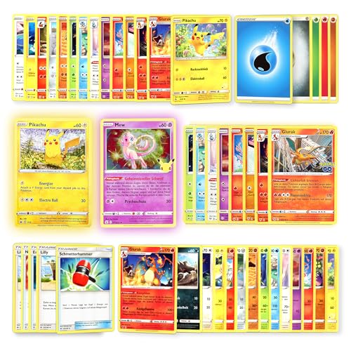 50 Pokemon Karten Original – 2024 Sammlung – 1 seltene Holo Karte garantiert