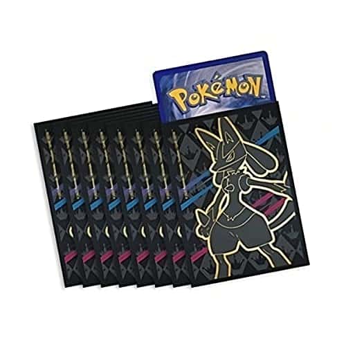 Elite-Trainer-Box-Hüllen für Pokémon 65 Hüllen Schwarzes Lucario