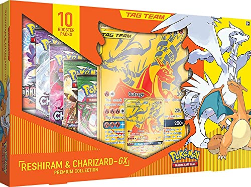 Pokemon TCG: Reshiram & Charizard GX Premium Collection, Gold