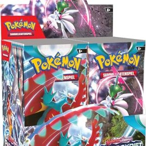 Pokémon-Sammelkartenspiel: Boosterpack-Display-Box Karmesin & Purpur – Paradoxrift (36 Boosterpacks)