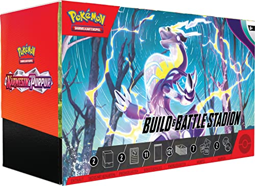 Pokémon-Sammelkartenspiel: Build & Battle Stadion Karmesin & Purpur (2 Decks, 11 Boosterpacks & mehr)