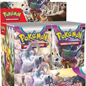 Pokémon-Sammelkartenspiel Display-Box Karmesin & Purpur – Entwicklungen in Paldea (36 Boosterpacks)