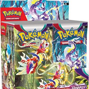 Pokémon-Sammelkartenspiel: Display-Box Karmesin & Purpur (36 Boosterpacks)