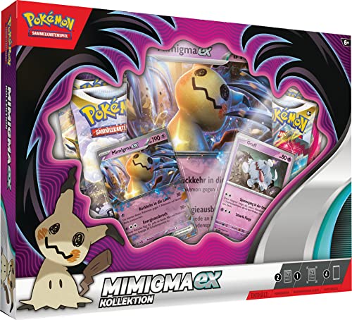 Pokémon-Sammelkartenspiel: Kollektion Mimigma-ex (2 holo Promokarten, 1 überdimensionale holo Karte & 4 Boosterpacks)