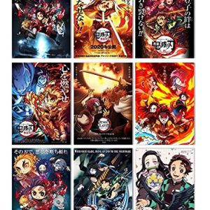 9 Demon Slayer Anime Poster ohne Rahmen 20x 25 cm