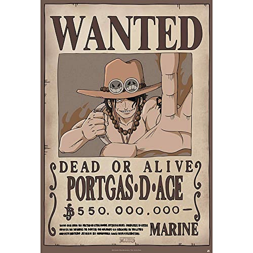 ONE PIECE – Poster – Wanted Ace (91.5×61)