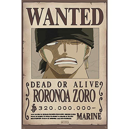 ONE PIECE – Poster Wanted Zoro new (91.5×61)