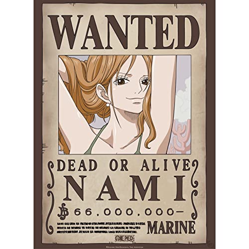 Poster One Piece Wanted Nami 38x52cm