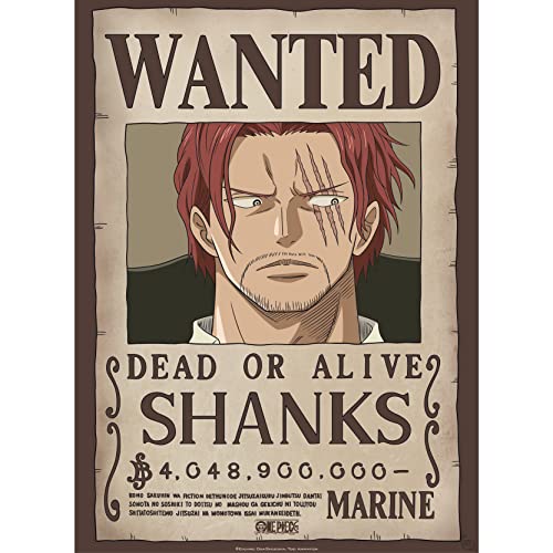 One Piece Wanted Shanks Poster 38x52cm
