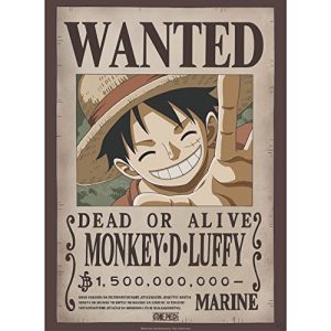 One Piece Poster Wanted Luffy (52 x 38 cm)