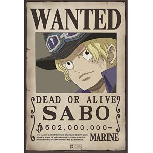One Piece – Poster – Wanted Sabo (52×35)