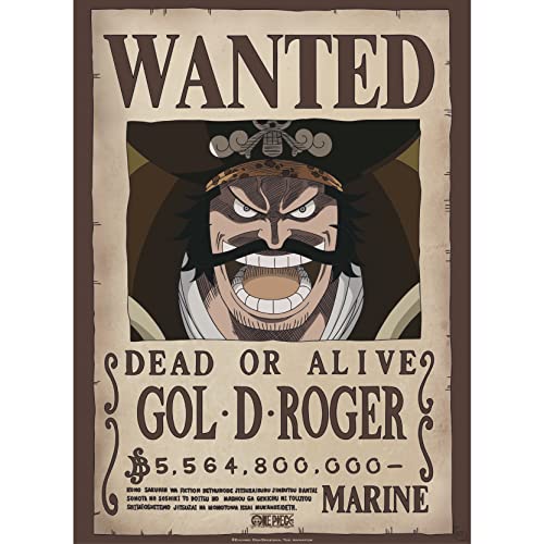 One Piece Wanted Gol D, Roger Poster 38x52cm