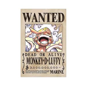 Monkey D. Luffy Newest Wanted Poster ungerahmt, 30,5 x