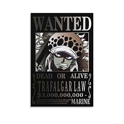 One Piece Wanted Poster Trafalgar D Water Law Poster 30 x 45 cm