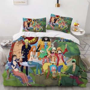 One Piece Kinderbettwäsche 200x200cm Kissenbezug 80x80cm