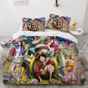 One Piece Kinderbettwäsche 140x200cm 80x80cm