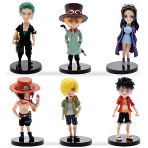 6 Stück One Piece Mini Figuren Set Tortenfiguren