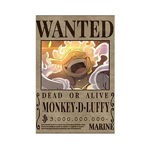 One Piece Monkey D. Luffy Wanted Poster 30 x 45 cm