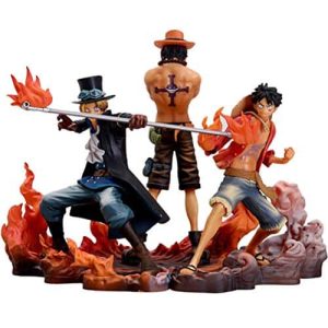 One Piece Figurenset Ruffy Ace Sabo