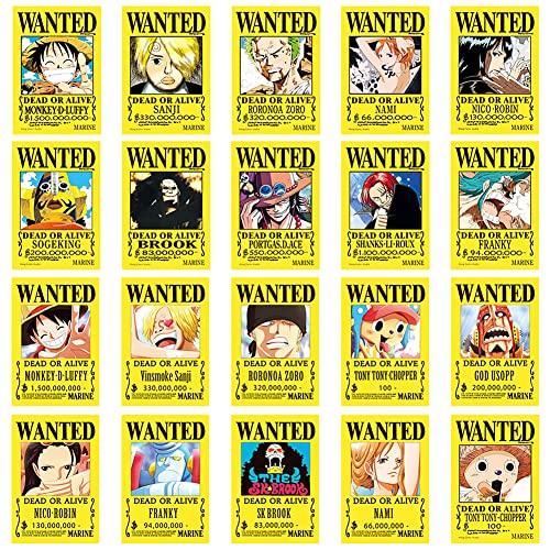 20 One Piece Wanted Poster