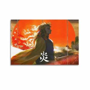 Demon Slayer Role Kyojuro Rengoku Art Poster 30x45cm