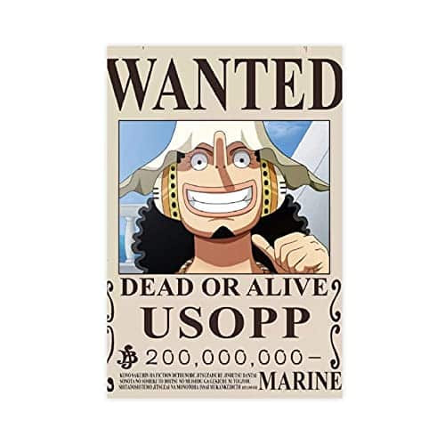 One Piece Wanted Usopp Poster 30 × 45 cm ohne Rahmen