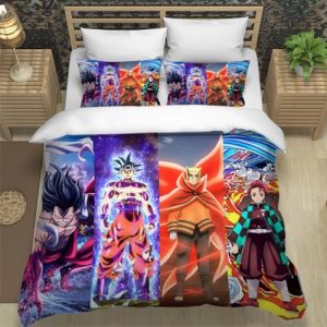 Bettwäsche One Piece, Demon Slayer, Naruto, Dragon Ball135 x 200 cm + 80 x 80 cm