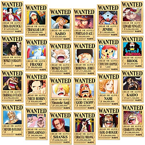 24 Stück Wanted Anime Poster New Edition Poster 42x29cm
