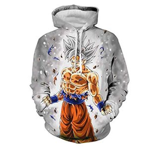 Herren Anime Goku 3D Pullover